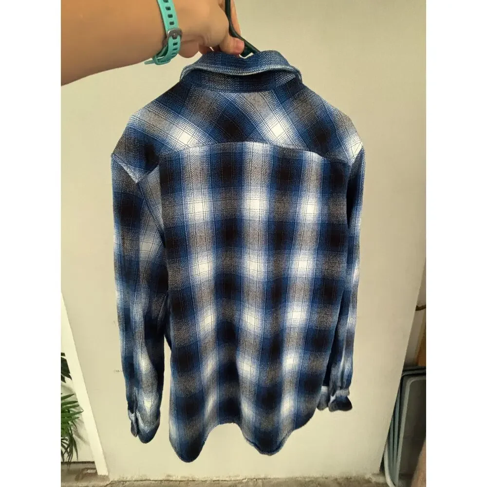 American Eagle Outfiters 100% Cotton Flannel Shirt Shacket Grunge Skater